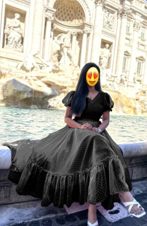 launching designer beautiful georgette booti blue dress